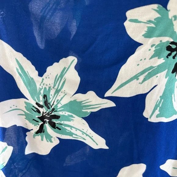 Fighting Eel Floral Blue One Piece Jumpsuit, size XS - Picture 4 of 5